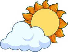 sun and cloud